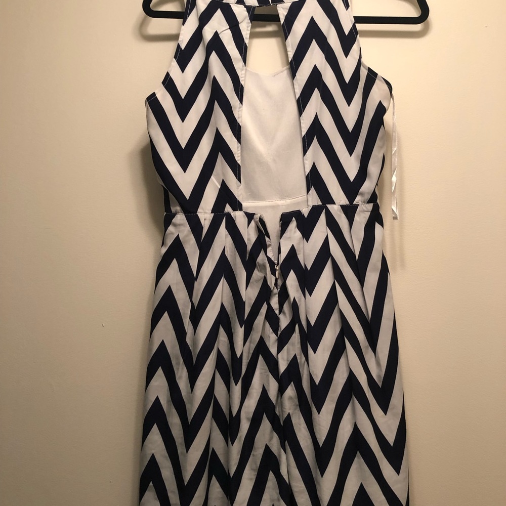 Chevron Backless dress